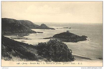 pays divers - royaume uni -ref C389 - jersey -portelet bay -jonvin s tomb carte bon etat  - postcard in good condition -