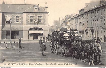 Jersey - ST. HELIER - Excursion car - Publ. L.L. Levy 78