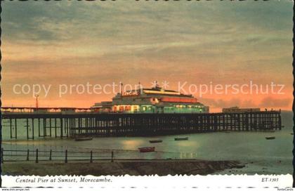 72311248 Morecambe Lancashire Central Pier Sunset Morecambe Lancashire