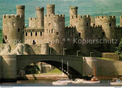 72660420 Gwynedd Wales Conwy Castle River view Gwynedd Wales