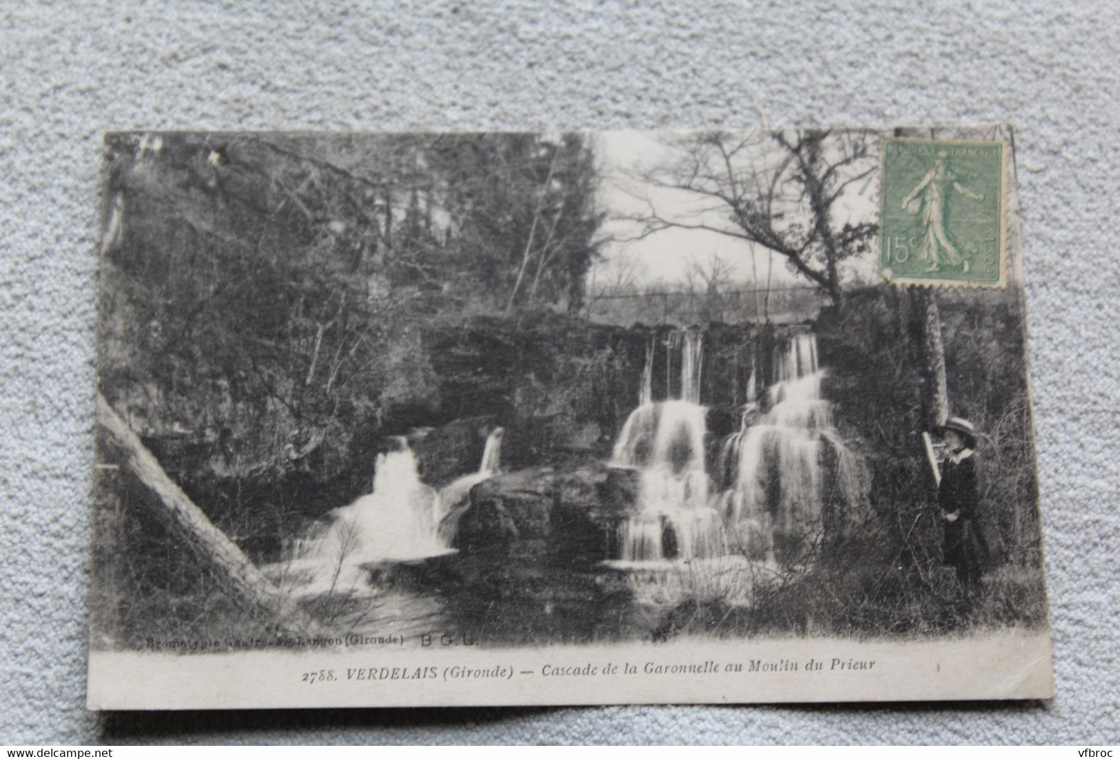 Verdelais, cascade de la Garonnelle au moulin du prieur, Gironde 33