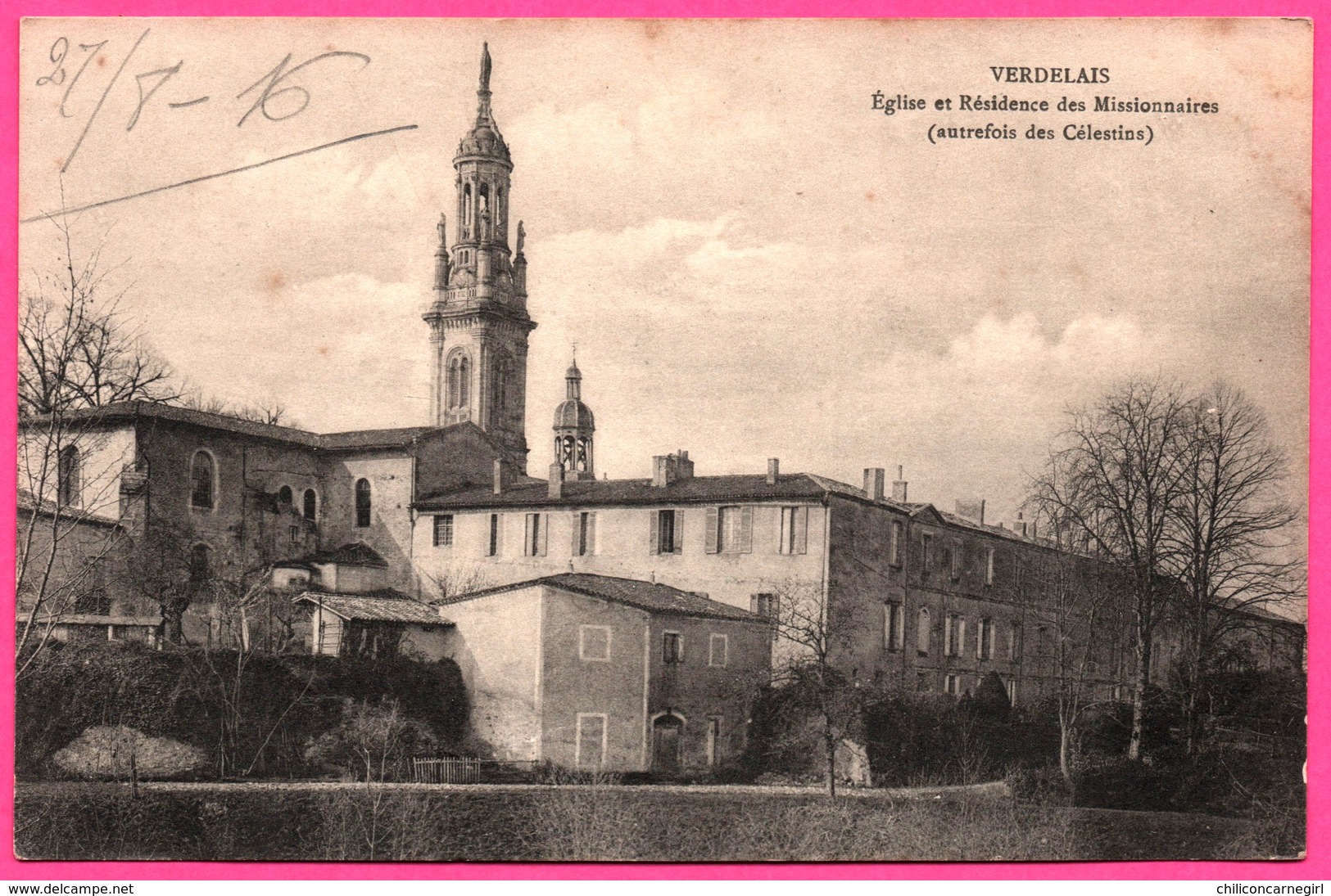 Verdelais - Eglise et Résidence des Missionnaires - Céléstins - 1916