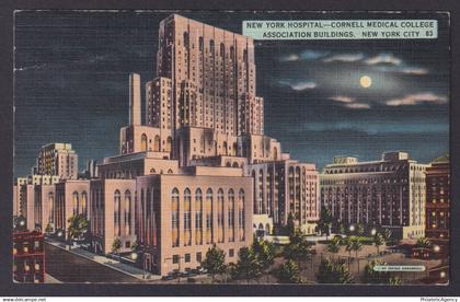 Postcard, United States, New York City NY, New York Hospital