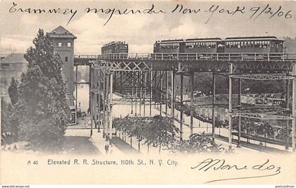 NEW YORK CITY (NY) Elevated R.R. Structure, 110th St. - Publ. The Rotograph Co. A 46