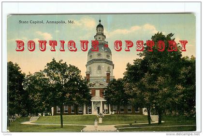 MD - ANNAPOLIS - STATE CAPITOL - VINTAGE POSTCARD UNITED STATES MARYLAND - DOS SCANNE