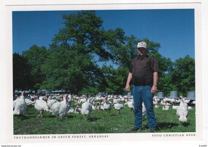 AK 221386 USA - Arkansas - Truthahnfarmer im Green Forrest