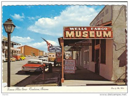 Tombstone Arizona, Allen St. Auto, Street Scene, Wells Fargo Museum, c1960s Vintage Postcard