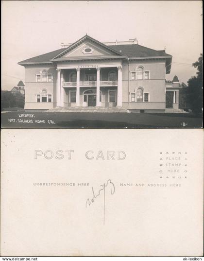 Los Angeles Los Angeles Library Nat. Soldiers Home, Markham Hall 1922