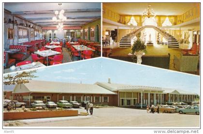 Casper Wyoming, Ramada Inn Motel, Lobby Interior View, Auto, c1950s Vintage Postcard