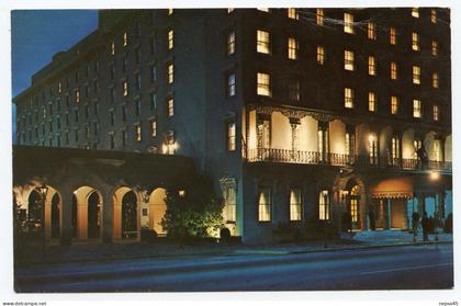 Carte publicitaire.centre historique de Charleston.Caroline du Sud.The Mills Hyatt House.Meeting & Queen Sts Charleston