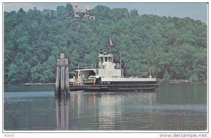 Chester and Hadlyme CT Connecticut, The Selden III Ferryboat, Connecticut River Ferry, c1970s/80s Vintage Postcard