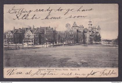 Postcard, United States, Dayton OH, National Military Home