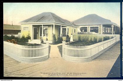 cpa USA   Alaska Fairbanks Residence of F.M. Dunham     JA22-66