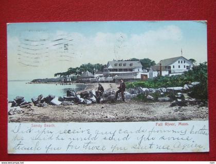 ETATS UNIS - FALL RIVER - " SANDY BEACH " - OBLITERATION: DRAPEAU -  ENVOYEE  EN  1906