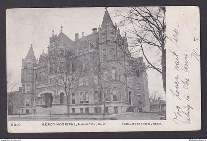 Postcard, United States, Hamilton OH, Mercy Hospital