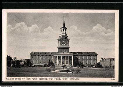 AK High Point, NC, Main Building of High Point College