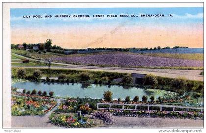 AMÉRIQUE ETATS UNIS IA IOWA LILY POOL AND NURSERY GARDENS HENRY FIELD SEED CO SHENANDOAH