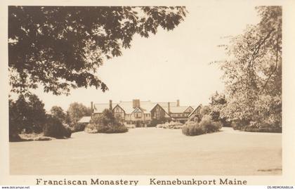 Kennebunkport York County Maine - Franciscan Monastery Real Photo Postcard RPPC