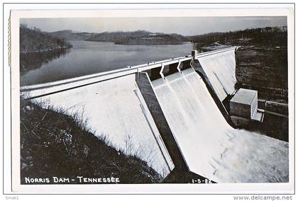 AK NORRIS DAM  is a hydroelectric and flood control structure located on the Clinch River TENNESSEE OLD POSTCARD 1948