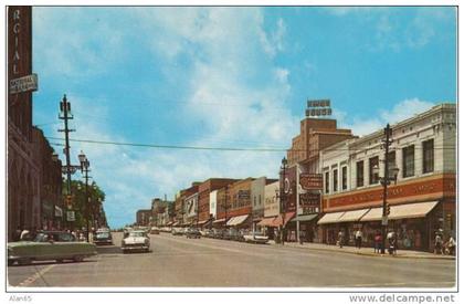 Kansas City KS, Minnesota Ave Town House Hotel c1950s Street Scene