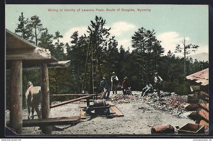 AK Douglas, WY, Mining in vicinity of Laramie Peak