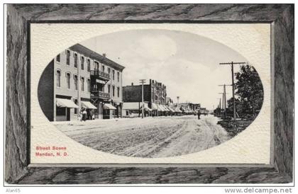 Mandan ND North Dakota, Main Street Scene , 1910s Vintage Postcard