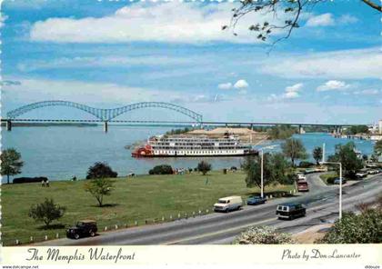 Etats Unis - Memphis - The Memphis Waterfront - Automobiles - Bateaux - Etat du Tennessee - Tennessee State - Carte Dent