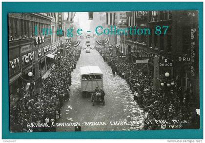 AMERIQUE - MN - MINNESOTA - SAINT PAUL - NATIONAL CONVENTION - AMERICAN LEGION - 1924s VINTAGE REAL PHOTO POSTAGE