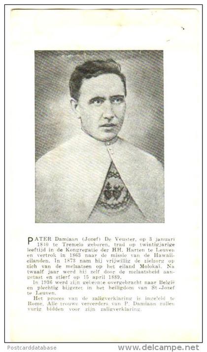 Father Damian Prayer Card