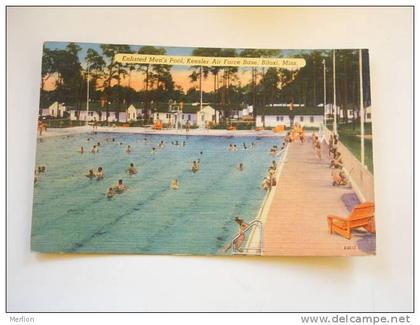 US -MS - Biloxi - Kessler Air Force Base -Enlisted Men's Pool -Mississippi    PU 1953  VF   D63079