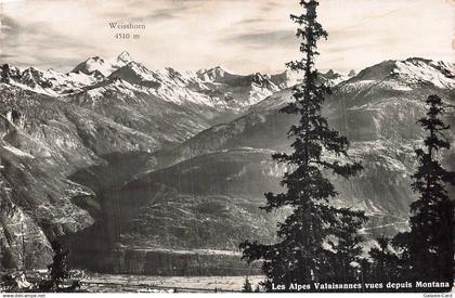 SUISSE MONTANA LES ALPES VALAISANNES VUES DEPUIS MONTANA