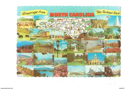 cpm Etats-Unis > NC - North Carolina tabacco bears in Smokies ours Tweetsie Railroad bateau dessin golf pin'up golfing