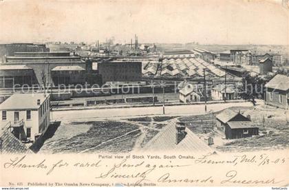 13307910 Fremont_Nebraska Partial view of Stock Yards South Omaha