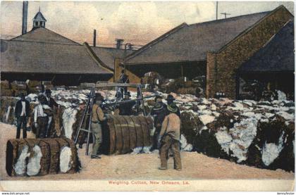 New Orleans - Weighing Cotton