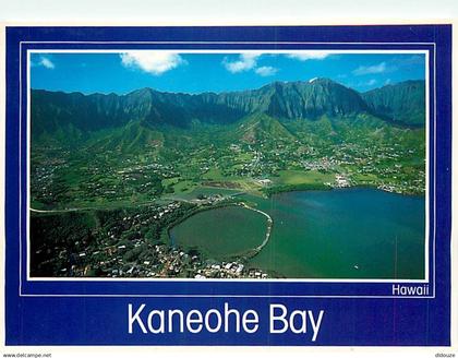 Etats Unis - Hawaï - Oahu - Kaneohe Bay - Aerial view - Vue aérienne - Etat de Hawaï - Hawaï State - CPM - Voir Timbre -