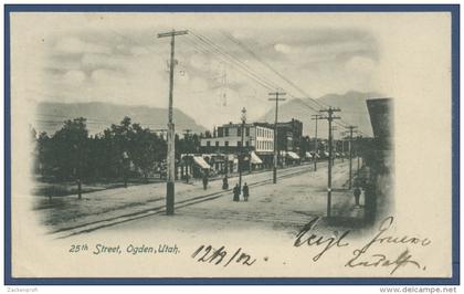 Ogden 25 th Street Utah, gelaufen 1902 Marke fehlt (AK281)