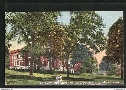 AK Marietta, OH, Library and Andrews Hall, College