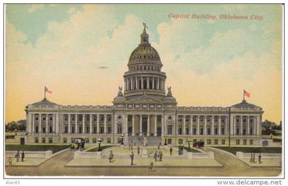 Oklahoma City OK Oklahoma, State Capitol Building, c1900s/10s Vintage Postcard