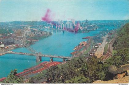 Postcard United States PA - Pennsylvania > Pittsburgh panorama 1970