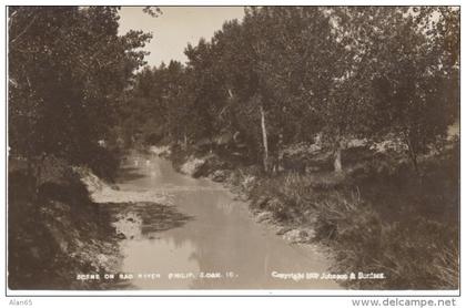 Philip SD South Dakota, Scene on Bad River, c1900s Vintage Postcard