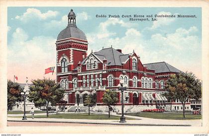 SHREVEPORT (LA) Confederate monument and Caddo Parish Court