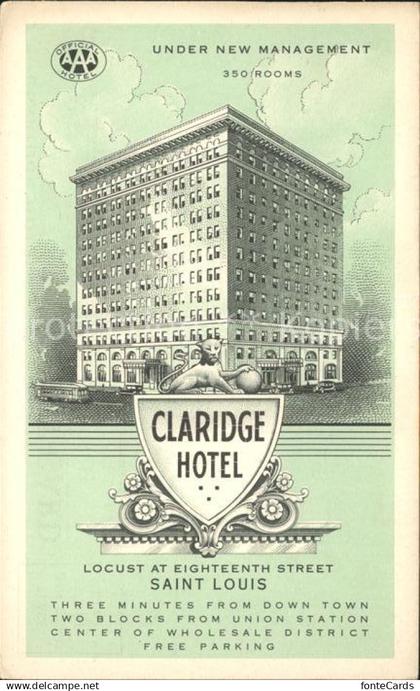 11690802 Saint Louis Missouri Claridge Hotel Saint Louis Missouri