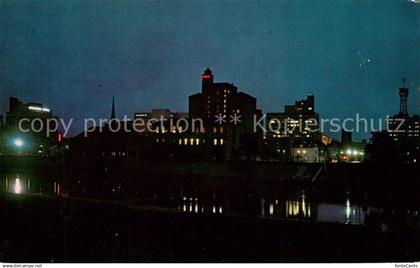 73123601 Dayton Ohio View of skyline at night Dayton Ohio