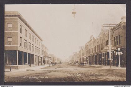 Ansichtskarte Miles City Montana USA Main St