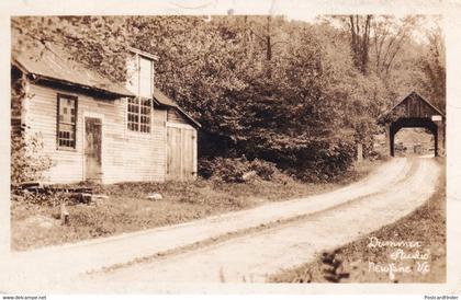 Dummen Studio New Lane Vermont VT Old WW2 Real Photo Postcard