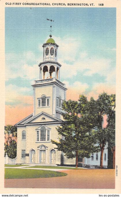 ETATS UNIS BENNINGTON OLD FIRST CONGREGATIONAL CHURCH