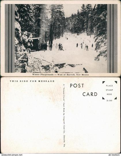 Postcard Roswell (New Mexico) Winter Playgrounds West 1930  USA