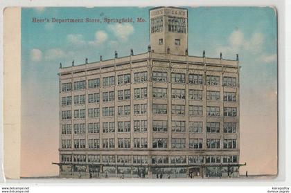 Heer's Department Store, Springfield MO old postcard b201020