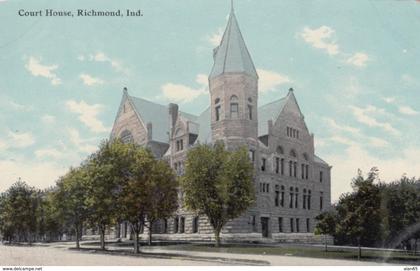 Topeka Kansas, Topeka Court House, c1900s Vintage Postcard