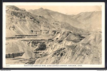 AK Bingham, UT, North End Service Mine, Utah Copper Company